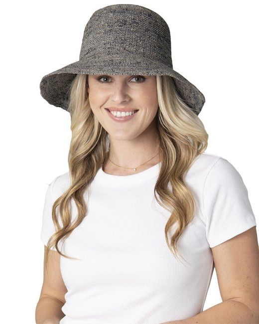 San Diego Hat Green Weekend Crochet Raffia Bucket Hat