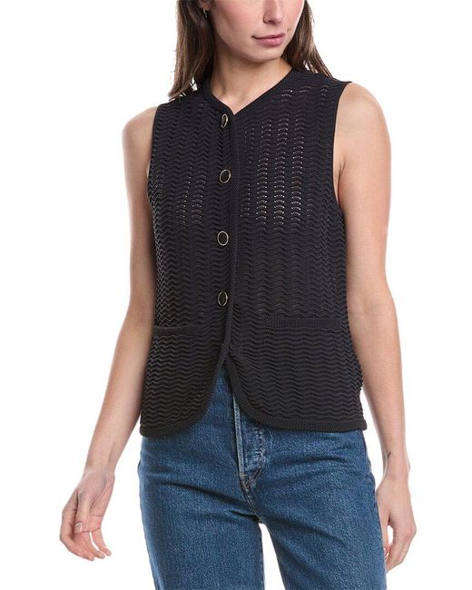Rag & Bone Black Elisa Vest