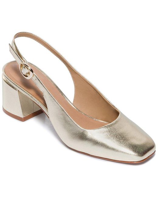 Bernardo White Alexia Leather Pump