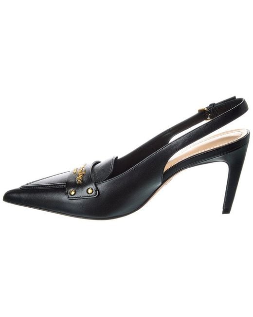 Dior Metallic Boy Leather Slingback Pump