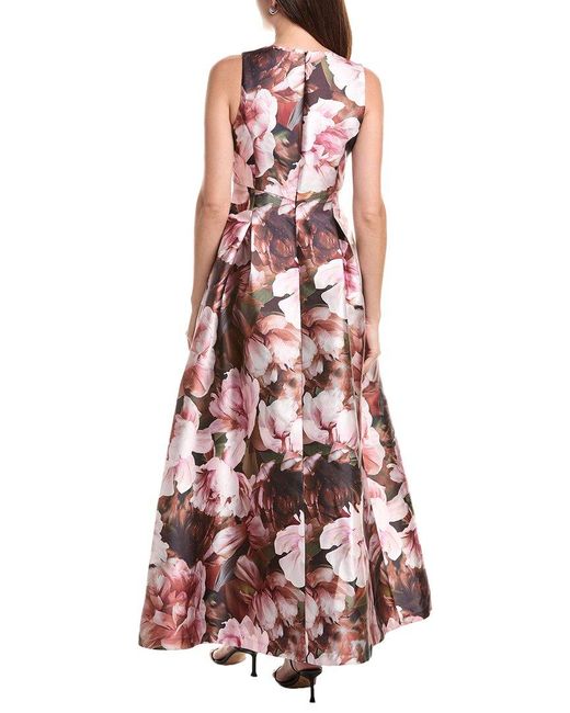 Julia Jordan White Pleated Ball Gown