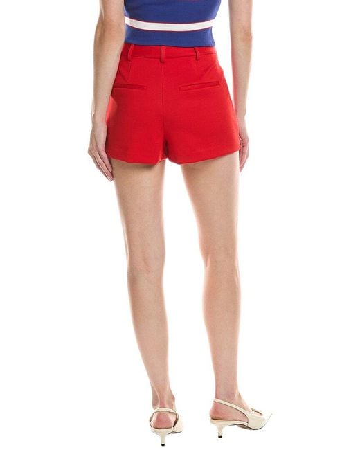 Alice + Olivia Red Conry Short