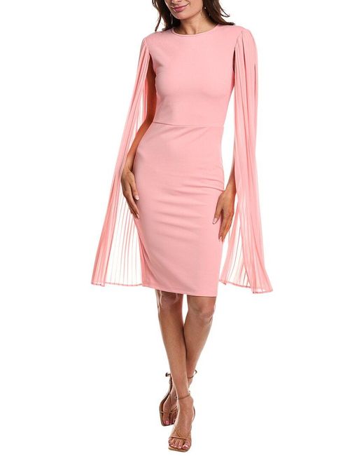 Bebe Pink Long Sleeve Mini Dress