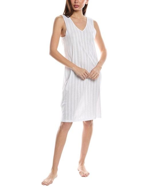Hanro White Simone Gown