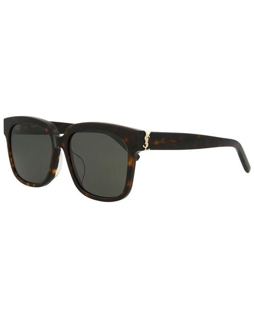Saint Laurent Black Slm40fn 55mm Sunglasses