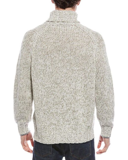 Brunello Cucinelli Men's Gray Wool & Cashmere-Blend Sweater