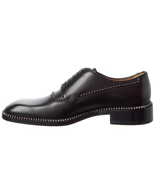 Christian Louboutin Black Cocoriclou Leather Oxford for men