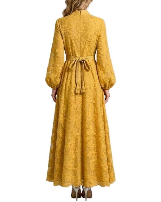 Tedora Yellow Maxi Dress