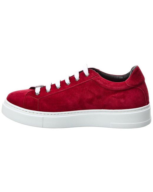 Isaia Red Suede Sneaker for men