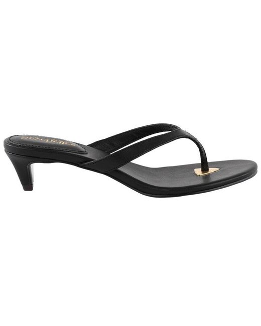 Seychelles Black My Little Secret Kitten Heel Sandal