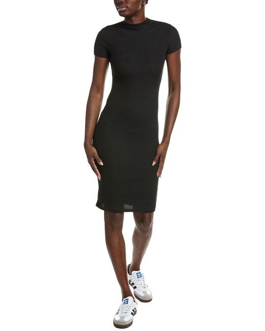 Marion Black Bodycon Cap Sleeve Mini Dress