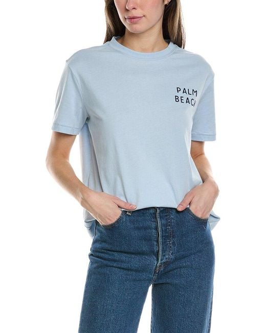 Wildfox Blue Palm Beach T-shirt