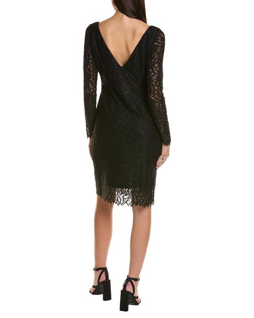 Donna Karan Black Lace Sheath Dress