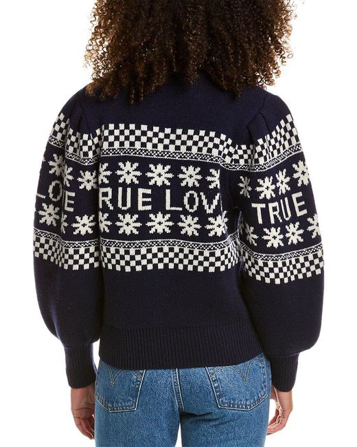 Sandro Black True Love Wool-blend Sweater