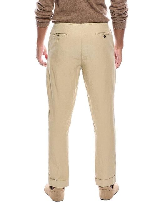 Officine Generale Natural Joseph Linen-blend Pant for men