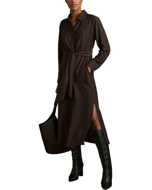 Reiss Black Mabel Maxi Dress