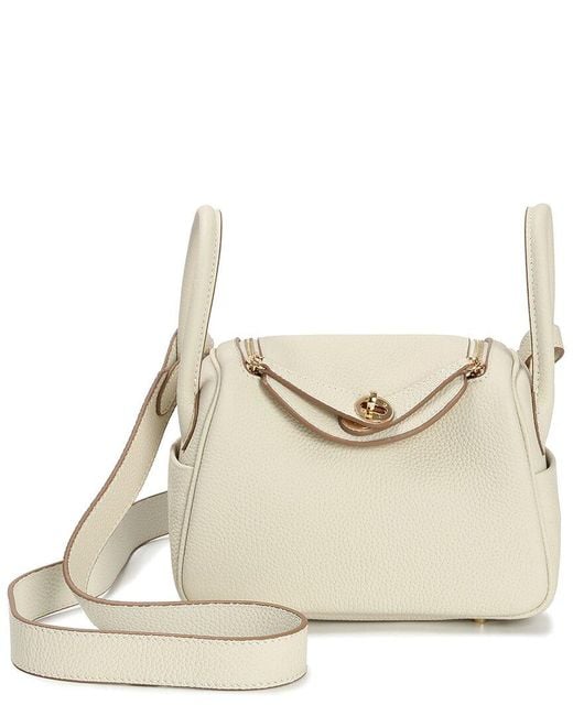 Tiffany & Fred Paris Natural Mini Leather Satchel