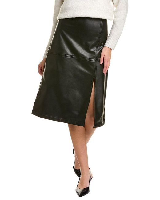 Anne Klein Black Hollywood Slit Front Skirt
