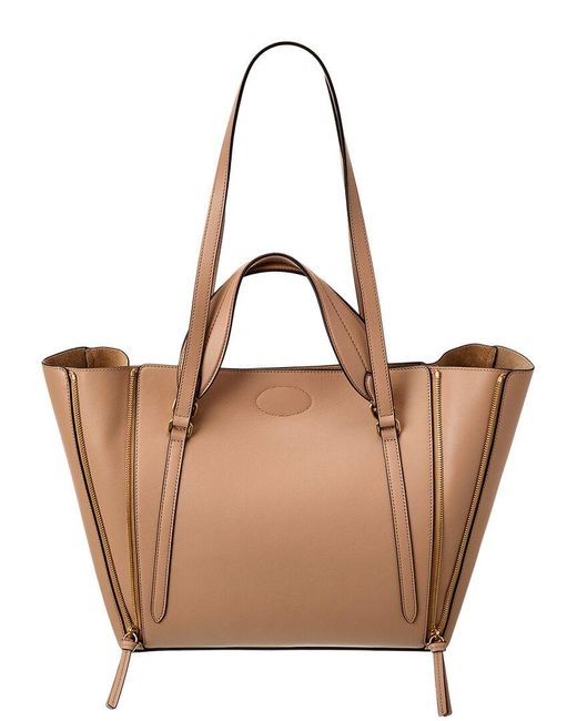 Mulberry Brown Bayswater Zip Leather Tote