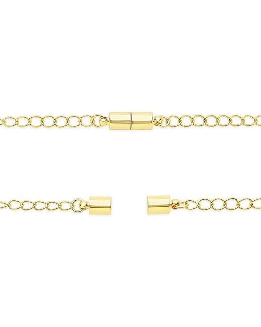 Sterling Forever Metallic 14K Plated Magnetic Extender Necklace