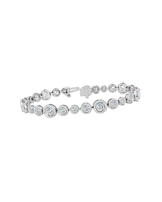 Lab Grown Diamonds White 14K 5.13 Ct. Tw. Lab-Grown Diamond Tennis Bracelet