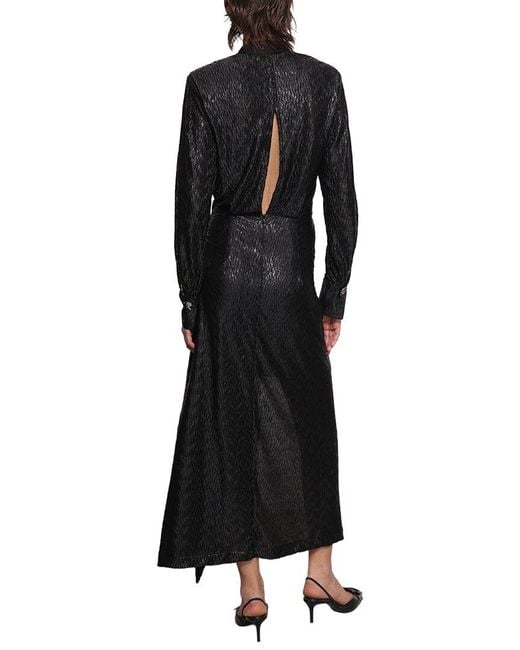 Sabina Musayev Black Carley Midi Dress