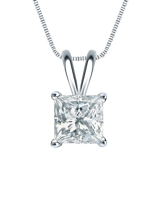 Sabrina Designs Lab Grown Diamonds White 14K 1.00 Ct. Tw. Lab-Grown Diamond Solitaire Pendant