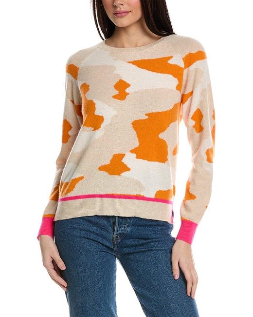 Brodie Cashmere Orange Cora Cashmere Sweater