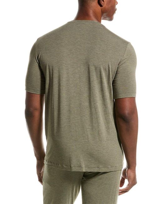 Hanro Green V-neck T-shirt for men