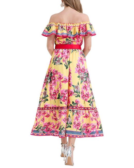 Kaimilan Red Midi Dress