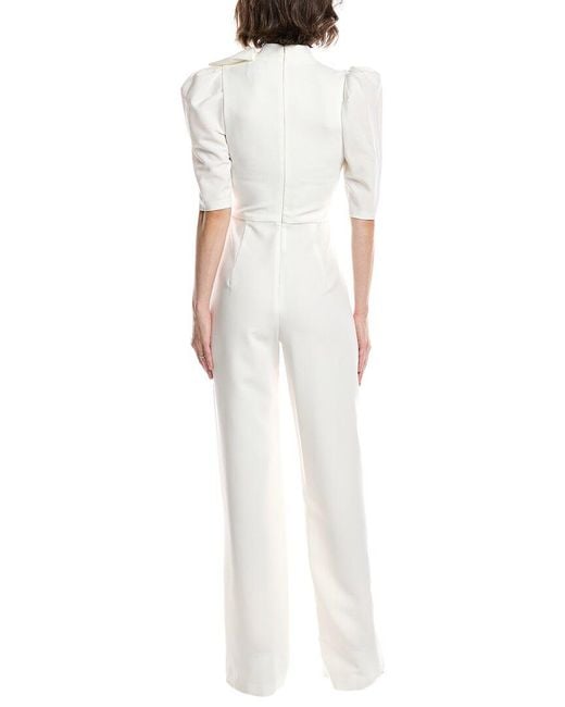 Black Halo White Ara Jumpsuit