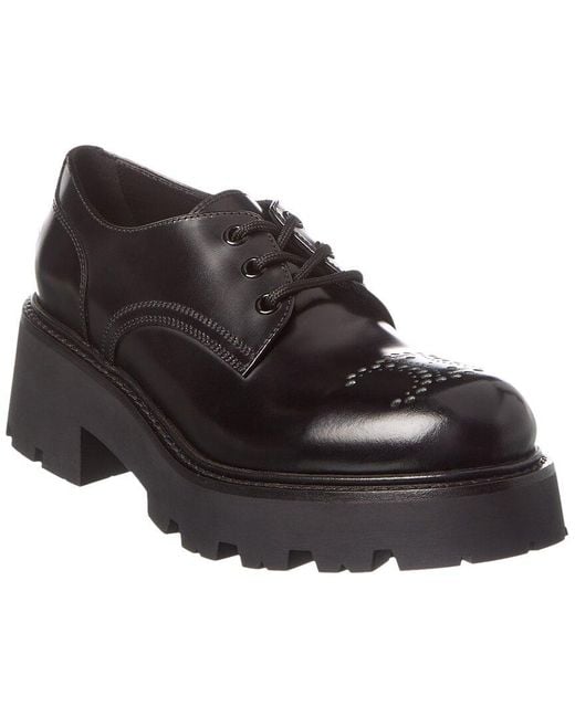 Céline Black Triomphe Leather Derby