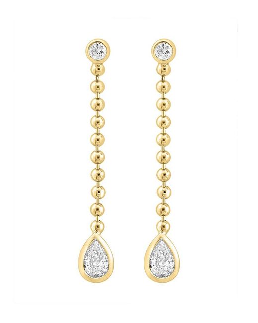 Effy Fine Jewelry Metallic 14K 0.59 Ct. Tw. Lab-Grown Diamond Earrings