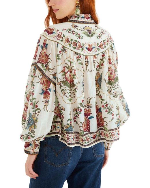 Farm Rio Natural Cream Blouse