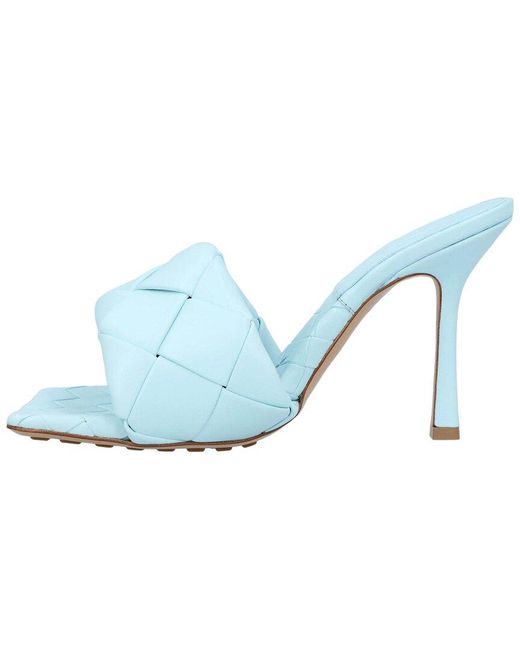 Bottega Veneta Blue Lambskin Leather Lido Mule (Authentic Pre-Loved)