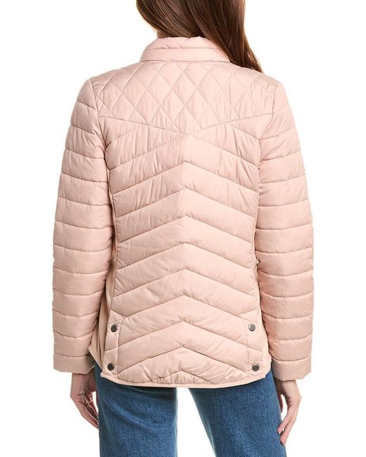 Barbour Pink Cavalry Quilted Jacket