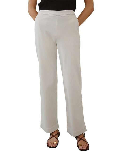 Bella Dahl Gray Catalina Wide Pant
