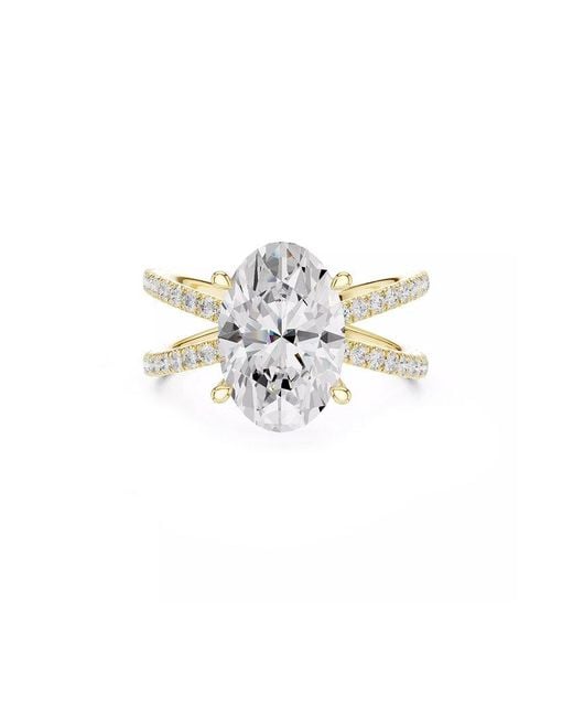 Lab Grown Diamonds White 14K 4.00 Ct. Tw. Lab-Grown Diamond Ring