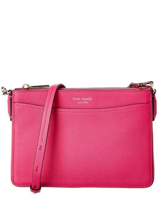 Kate Spade Pink Margaux Medium Convertible Leather Crossbody