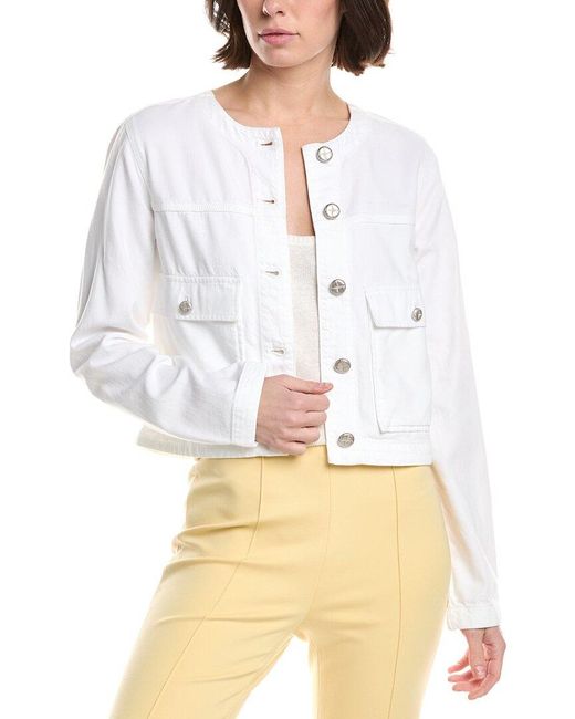 Rag & Bone White Featherweight Drew Jacket