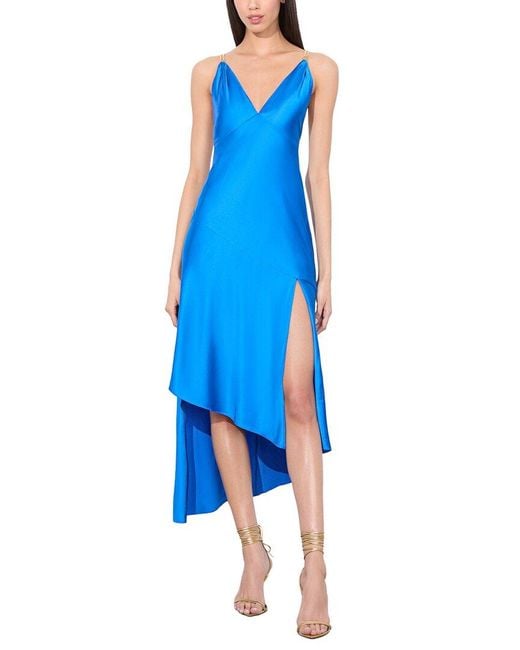 princess polly baby blue dress Silk maxi dress Alice & Olivia Blue size XS International in Silk main image 1