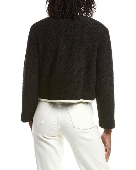 REVERIEE Black Wool-Blend Jacket