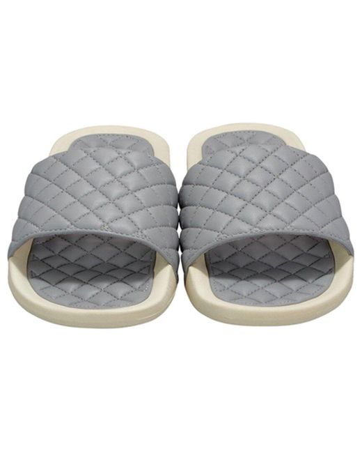 Athletic Propulsion Labs Gray Lusso Leather Slide for men