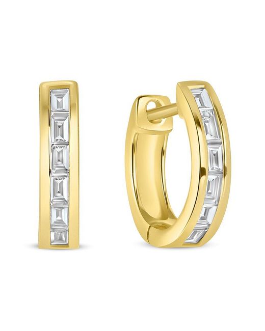 Ron Hami Metallic 14k 0.33 Ct. Tw. Diamond Huggie Earrings