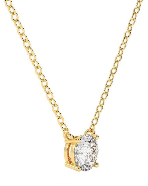 Lab Grown Diamonds Metallic 14K 0.50 Ct. Tw. Lab-Grown Diamond Necklace