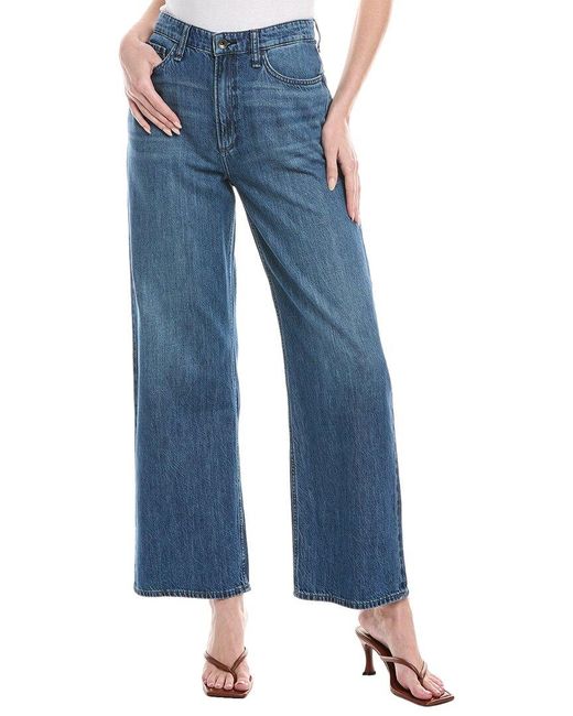 Rag & Bone Blue Lori Audubon Wide Leg Jean