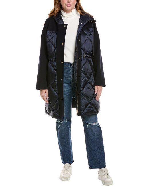 Marina Rinaldi Black Plus Paniere Coat