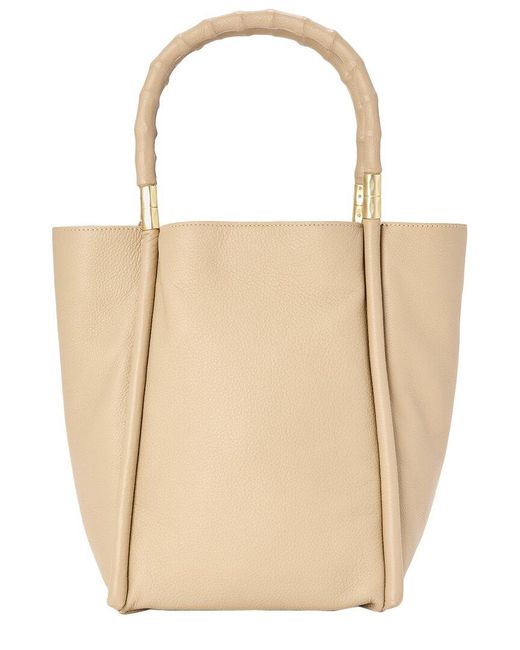 J.McLaughlin Natural Lockwood Leather Handbag