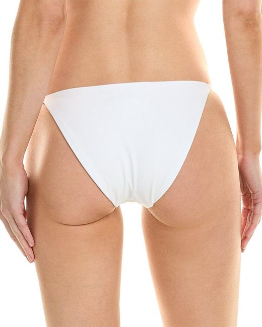 Onia White Adjustable String Bikini Bottom