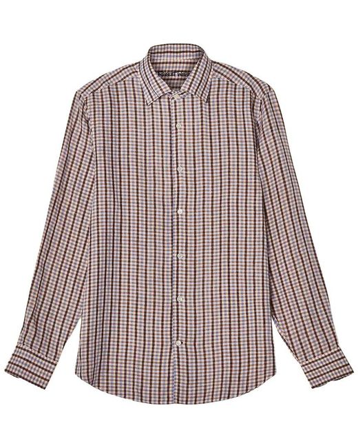 Robert Talbott Multicolor Morgan Multi Check Linen Shirt for men
